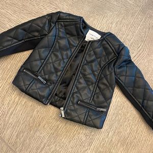 Quilted moto jacket